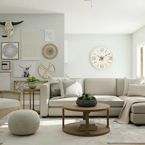 A bright living room styled with our pieces