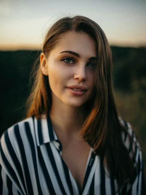 Portrait in the last light of the day